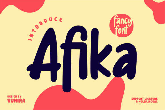 Afika Display Font for Joyful Design Projects