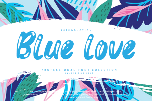 Blue Love Font: A Handwritten Typeface for Memorable Branding