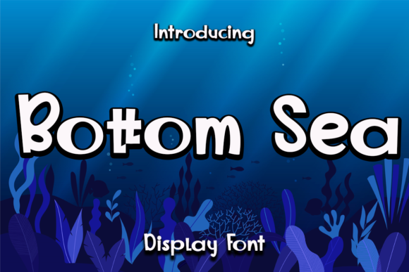 Bottom Sea Display Font for Joyful Craft Designs