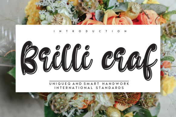 Brilli Craf: A Display Font That Elevates Branding Projects
