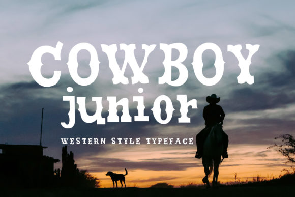 Cowboy Junior Font: A Bold Display Typeface for Creative Publishing