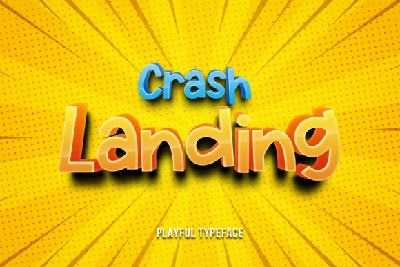 Crash Landing Typeface: Bold Display Fonts for Handmade Branding