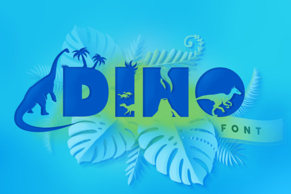 Dino Display Font for Playful Editorial Projects