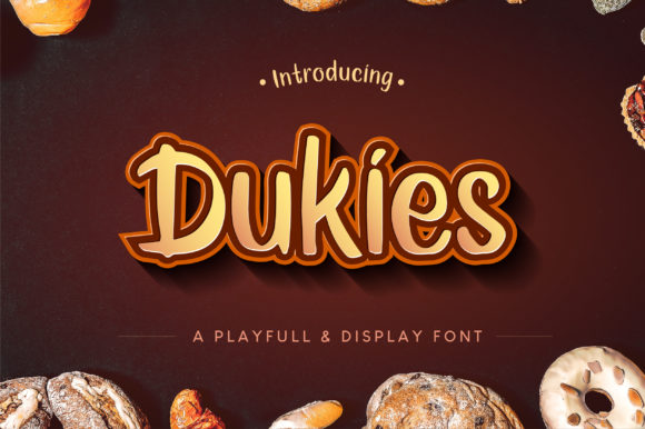 Dukies: A Playful Display Font for Joyful Brand Identity