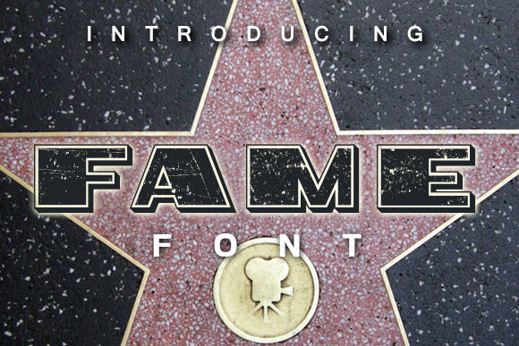 Fame Display Font for Creative Makers and Designers