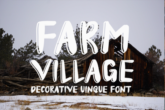 Farm Village Display Font for Modern Branding