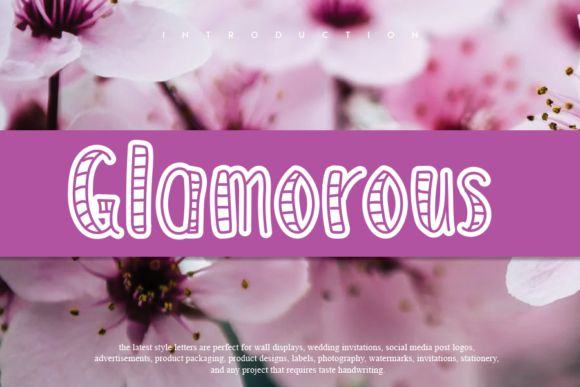 Glamorous Font: A Display Typeface That Elevates Creative Campaigns