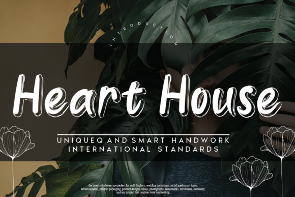 Heart House Font: A Display Typeface for Editorial Elegance