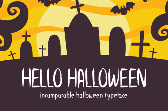 Hello Halloween Font for Spooky Editorial Projects