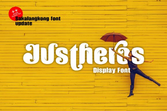 Justheros Display Font for Polished Web Design