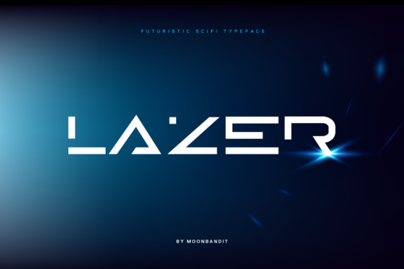 Lazer: A Minimalist Display Font for Sharp Brand Identity