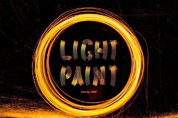 Light Paint Font: A Display Typeface for Creative Content
