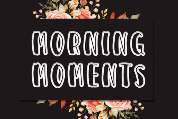 Morning Moments: A Joyful Display Font for Creative Designs