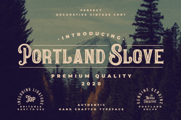 Portland Slove Typeface: Adding Vintage Charm to Campaign Visuals