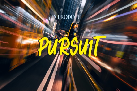 Pursuit Font Elevates Creative Campaigns with Colorful Display Typography