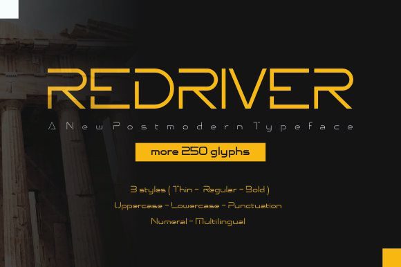 Redriver Font: A Modern Display Typeface for Creative Brands