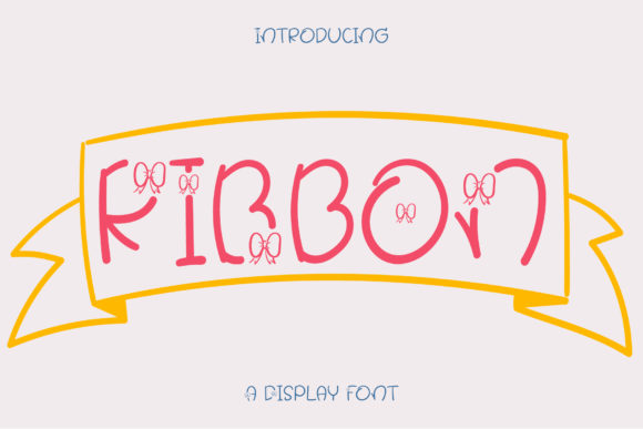Ribbon Display Font for Editorial Design
