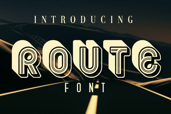 Route Font: A Bold Display Typeface for Editorial Creativity