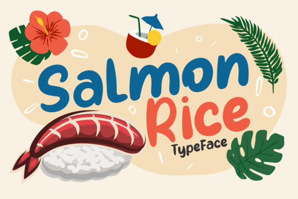 Salmon Rice: The Bouncy Display Font for Joyful Web Design
