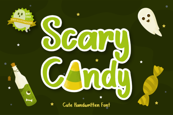 Scary Candy Font: A Joyful Display Typeface for Digital Design