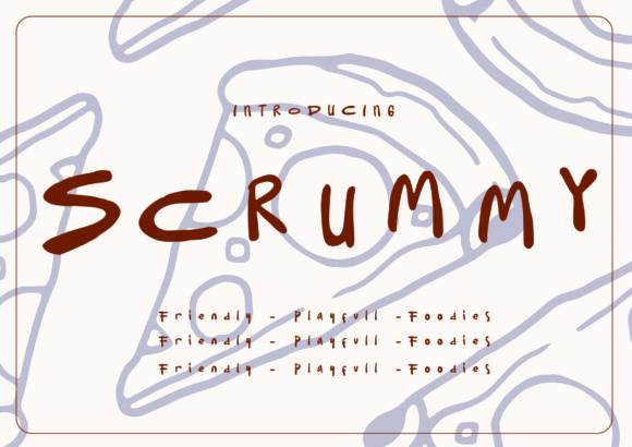 Scrummy Font for Editorial Design