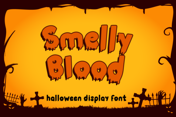 Smelly Blood Font: A Quirky Display Typeface for Editorial Creativity