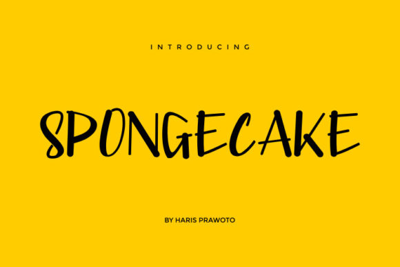 Spongecake Font: A Joyful Display Typeface for Branding