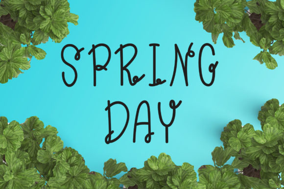 Spring Day Font for Vibrant Craft Designs
