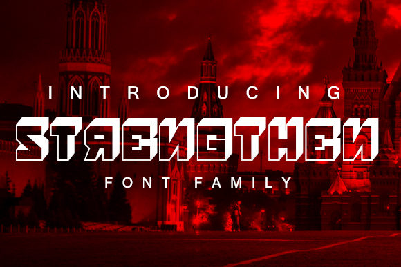 Strengthen Font: A Bold Display Typeface for Editorial Design