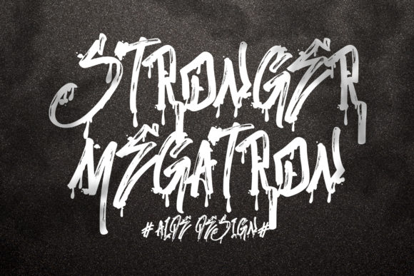 Stronger Megatron Font for Creative Branding Projects
