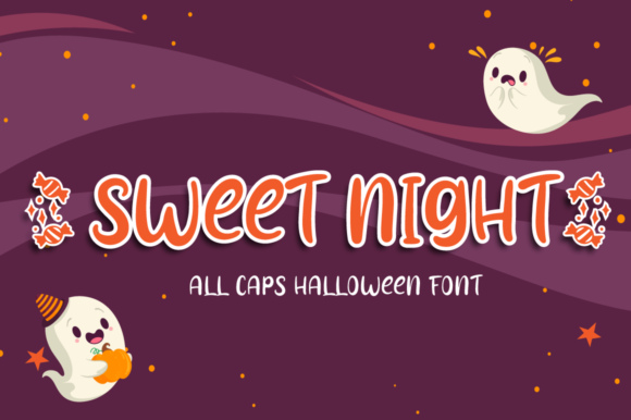 Sweet Night Display Font Review for Halloween Crafts