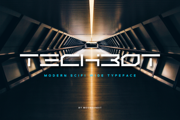 Techbot Display Font for Modern Handmade Branding