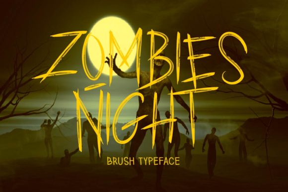 Zombies Night Font for Makers: A Display Typeface That Stands Out